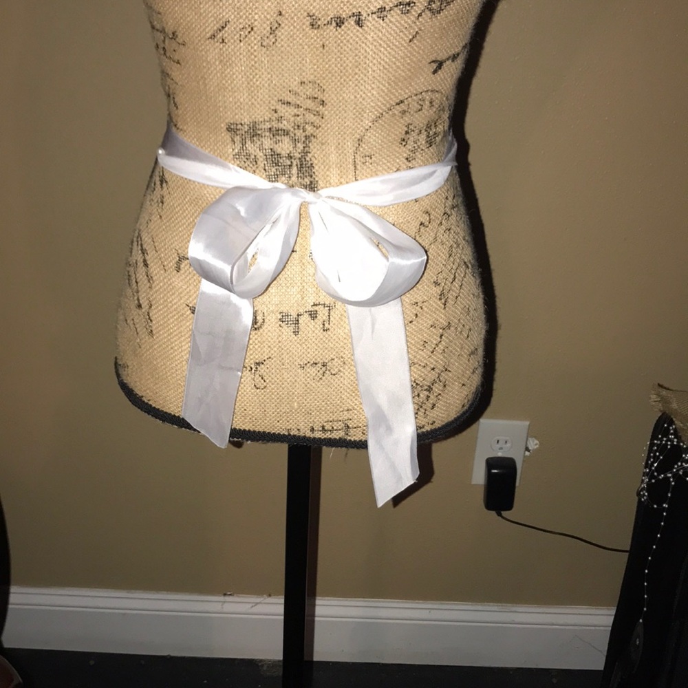 New Rhinestone Ribbon Bridal Sash - Picture 4 of 8